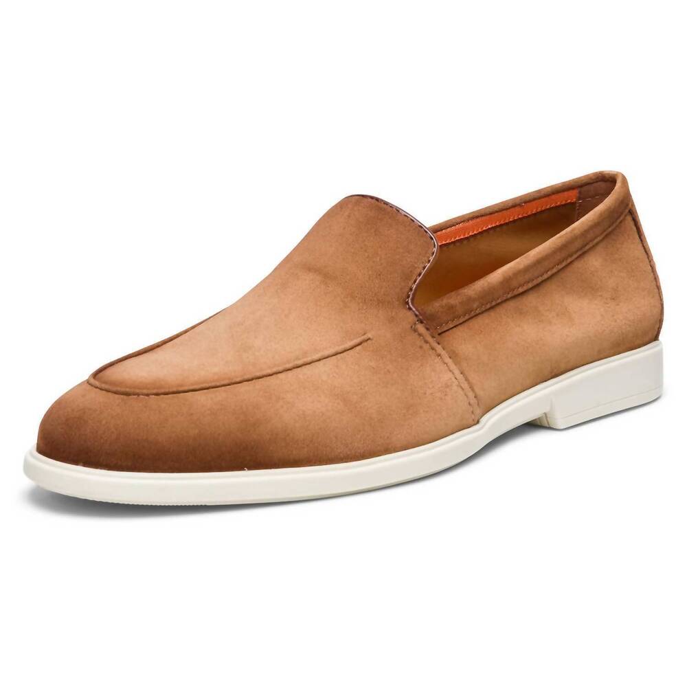 NEW SANTONI men's malibu venetian loafer in light brown